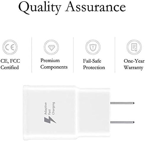 Adaptive Fast Charger,Made for Samsung Galaxy Tab A 10.1 (2016) Tablet,Tab E 8.0 Tablet,S7,S7 Edge S6,S6,Note 4 Tab S 10.5,A 9.7,4, Home Wall Char...
