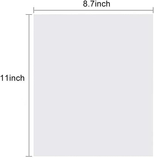 15 Pcs 7.5 mil Blank Stencil,8.5" x 11" Milky Translucent PET Stencils Sheets,Square Stencil Template Reusable Template Material for Making Your O...