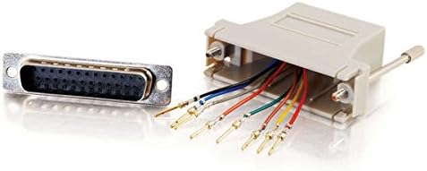 C2G 02934 RJ45 to DB25 Male Modular Adapter, Gray...