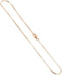 Gem Avenue 14k Rose Gold Plated over Silver Diamond to cut 1mm Snake 10 Inch Long Foot Chain Anklet for Women...