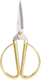 5" All Stainless Steel Sewing Scissors, Sharp Tailor Scissors for Embroidery, Sewing, Craft, DIY Art Work & Daily Use for Home Office School Gold...