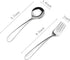 Stainless Steel Child Toddler Flatware Set-6 pieces-Kids Fork and Spoon, Mirror Polished, Back to school lunch supplies...