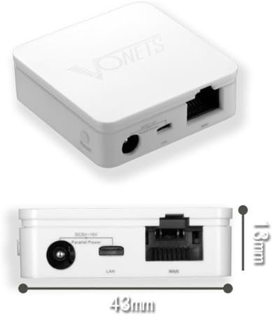 VONETS VAR11N-300 Portable WiFi Router 2.4GHz WiFi Bridge Wireless Repeater WiFi Hotspot to Ethernet WAN/LAN 2 RJ45 Ports(10/100Mbps) DC/USB Power...