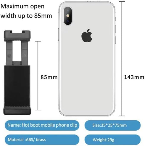 OCTO MOUNTS - 2 Pack Universal Smartphone Holder Set for Mounting Any Phone. Has Camera Screw (1/4-Inch 20), Easily Connect Your Cell Phone to GoP...