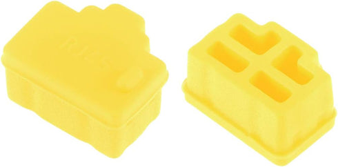 uxcell 20pcs RJ45 Silicone Protectors Ethernet Hub Port Anti Dust Cap Cover, Yellow...