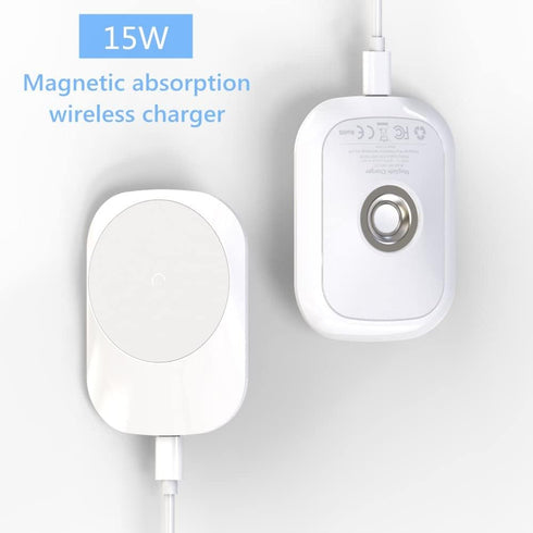Magnetic Wireless Charger Stand,Compatible with MagSafe Desk Charger KABCON 15W QI Fast Charging Station for iPhone 13,13 mini/13 Pro Max/12/12 Pr...