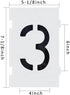Pavement Stencils 6 Inch Numbers Interlocking Stencil Set, Curb and Median Stencils Templates, Commercial Stencils, Pro-Grade Material Thicknesses...