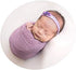 Coberllus Newborn Baby Photo Props Wrap Cloth Blanket Swaddle for Boys Girls Photography Shoot (Purple)...