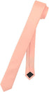 Vesuvio Napoli Narrow NeckTie Extra Skinny PEACH Color Men's Thin 1.5" Neck Tie...