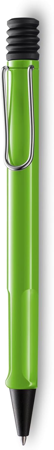 Lamy Safari Ballpoint Pen - Smooth Writing ABS Plastic Luxury Pen with Chrome Wire Clip, Blue Ink, and Molded Pen Grip, Pens for Journaling, Offic...