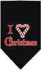 Mirage Pet Products Heart Christmas Screen Print Bandana for Pets, Small, Bright Pink...