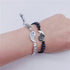 INENIMARTJ 4Pcs Yin Yang Matching Dragon Bracelet Necklaces Set for Women Men,Yin Yang Couple Bracelet Pendant Necklaces for Bff Best Friend Gift...