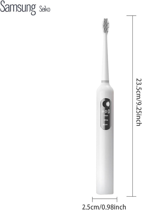 Electric Toothbrush for Adults,Sonic Rechargeable Electric Toothbrush,3 Modes Deep Clean Sonicare Toothbrush,Sonic Toothbrush with Smart Timer for...