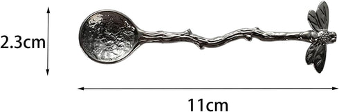 Dragonfly Spoon Coffee Spoon Teaspoon Stainless Steel Tableware Creative Sugar Spoon Tea Spoon Stir Bar Spoon Stirring Spoon, Dessert Spoon, Cake ...