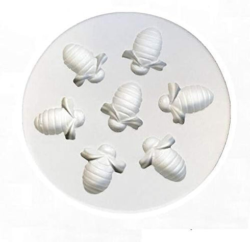 Bumble Bee Silicone Chocolate & Soap Mould - 3D Honeycomb Cake Topper Decoration & Ice Cube Desserts & Candy Mould...