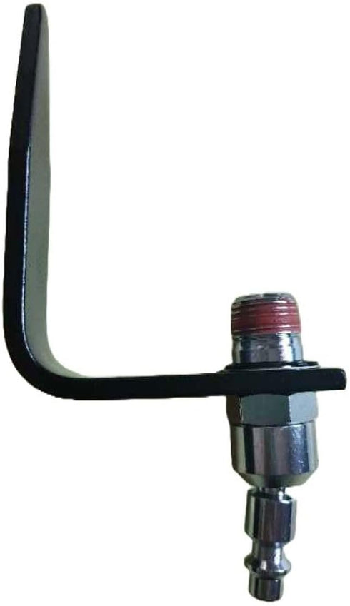 22-414 Heavy Duty Aluminium Pneumatic L-Shaped Rafter Hook for Nail Guns with 1/4in. Industrial Body and 3/8in. Male NPT Swivel Fitting (3/8 inch)...
