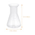 6pcs Sterile Erlenmeyer Flask 50ml Plastic Erlenmeyer Flask, Narrow Neck Education Experiment Supplies Narrow Conical with Graduations Education L...