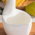 Swan Ceramic Utensil Holder, 1pce Kitchen Utensil Holder White Ceramic Makeup Storage Organizer Desk Pencil Holder Standing Makeup Brush Holder Sw...