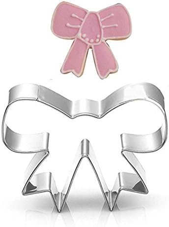 3.56-inch Bow-knot Biscuit Cookie Cutter - Stainless Steel...