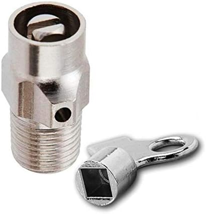 1/8" MIPS Coin Key Radiator Air Vent Bleeder and Valve Key Plumbing Fitting...