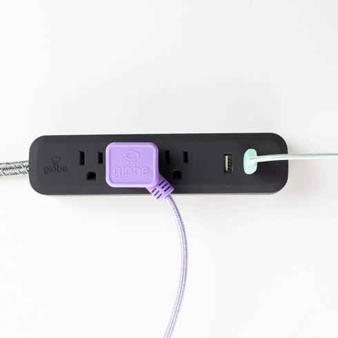 Globe Electric - 78257 Designer Series Power Strip, Rose 3 Outlet...