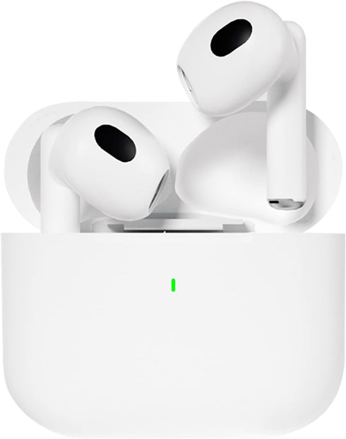 Wireless 5.2 Bluetooth headphones, wireless gaming earbuds with stereo sound, in-ear bass sports White headphones with built-in microphone...