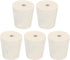 MECCANIXITY Rubber Tapered Plug 22mm to 28mm with 8mm Hole Test Tubes Bungs Stopper White for Lab Home 5 Pieces...