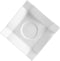 CAC China TMS-2 Times Square Super White Porcelain Saucer, 5-Inch, Box of 36...