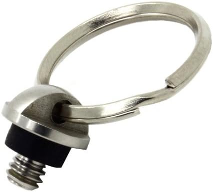 Metal Split Ring 1/4" Camera Mount for QR Quick-Release Neck Strap, R-Strap...