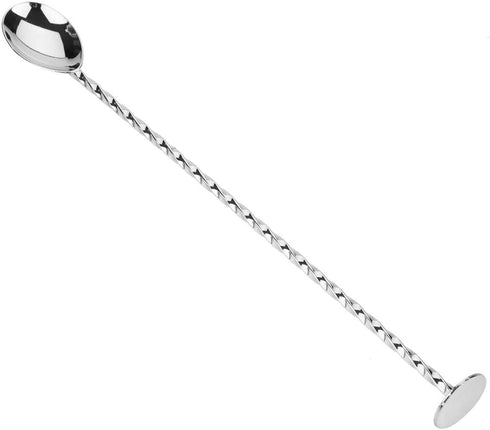Oumefar Cocktail Stirrer Spoon Bar Spoon Stainless Steel Cocktail Spoon Beverage Coffee Mixing Layering Tool with Long Handle(#7 Silver)...