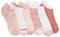 MUK LUKS Women's 6 Pack Dream Step Ankle Socks, Blush, OS...