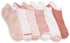 MUK LUKS Women's 6 Pack Dream Step Ankle Socks, Blush, OS...