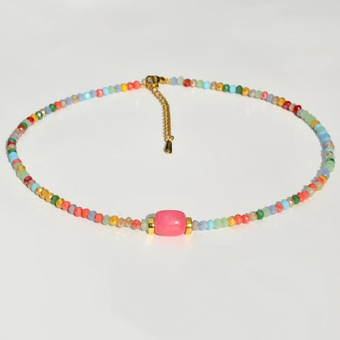 Bohemian Beaded Choker Necklaces For Women Girls Bead Turquoise Adjustable Necklaces Boho Summer Beach Fashion Jewelry Gifts...