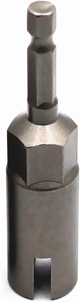1PCS Deep Power Wing Nut Driver, 1/4" Hex Shank Slot Wing Nut Drill Bit Socket Wrenches Tool for Panel Nuts Screws Eye Q Hanger C Hook Bolt...