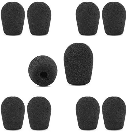 5 Pair Mic Covers Compatible with VXI Blueparrott B250XT B350XT B450XT B550-XT C400-XT S450-XT Headset Universal Foam Microphone Windscreens (5 Pa...