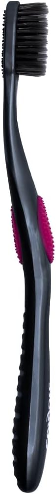 Colgate 360 Charcoal Infused Toothbrush, Floss-Tip Bristles, Soft (Colors Vary) - Pack of 4...