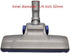 EZ SPARES 1 1/4 inch 32mm Vacuum Cleaner Brush Head Higher Efficiency Brush with Plastic Base with Electrostatic,Relacement for Inner Diameter 1.2...