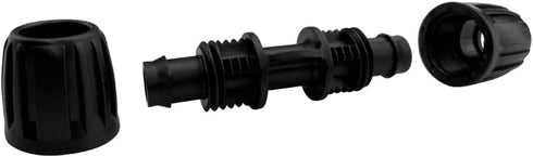 5 Pack 1/2" Drip Irrigation Fittings, Lock Barbed Straight Connectors, 1/2 inch Drip Connectors for Tubing(1/2" ID x 0.65" OD), Anti-Drop Straight...