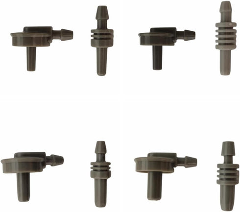 Pack of 8 Replacement NIBP Cuff Connectors Adapters Blood Pressure Monitor Cuff Air Hose Tube Connectors...