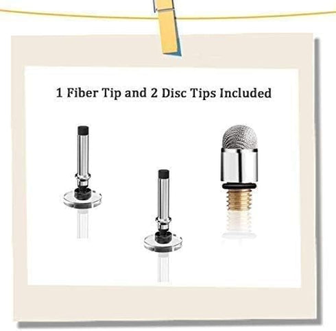 Mixoo Stylus Pens for Touch Screens - Disc & Fiber Tip 2 in 1 High Sensitivity Universal Stylus for iPad, iPhone, Tablets and Other Capacitive Tou...