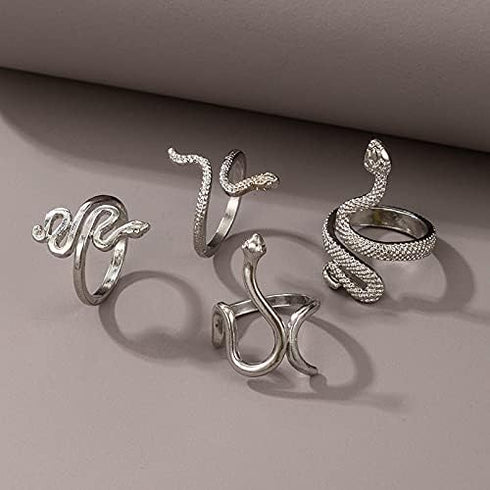 CSIYANJRY99 Silver Knuckle Ring Set for Women, Bohemian Vintage Stackable Mushroom Ring Finger Ring Aesthetic Jewelry...