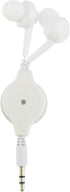 ULTECHNOVO Wired Earbuds, MP3 Double Pull Telescopic Headphones 3.5mm Earphones in-Ear Headphones Earplugs for MP3 (White)...
