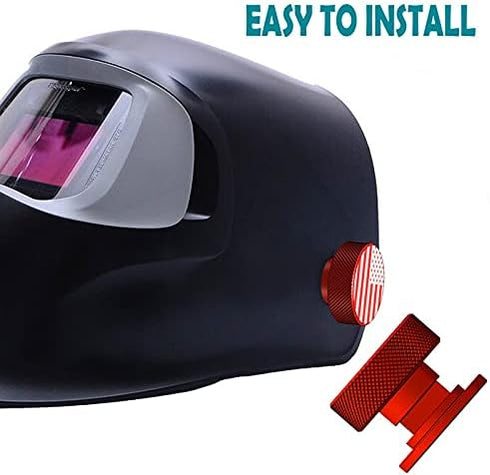 Welding Hood Helmet Pipeliner Fasteners-1Pair USA Flag Pattern Aluminum Helmet Pipeliner Headgear Replacement Parts Accessories Screws Flip Hood, ...