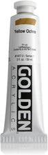 Golden Heavy Body Acrylic Paint, 2-Ounce, Yellow Ochre (GLDNHB-14072)...