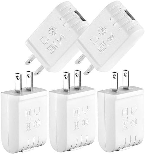 UL Certified Power Adapter 5V 1A USB Wall Charger 1000mA DC Power Supply Compatible with All USB Plug 5V-1A Type A,5Pcs...