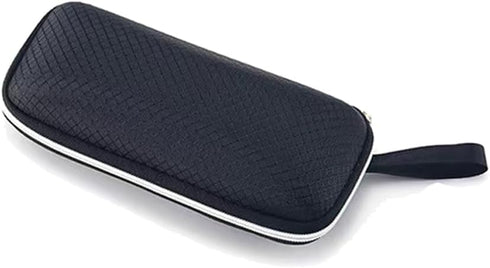 Semi-Hard Shell Sunglasses Case?Portable Zipper Eyeglasses Case?Protective Box For Glasses?Includes a storage bag and glasses wiping cloth, 6.6*2....