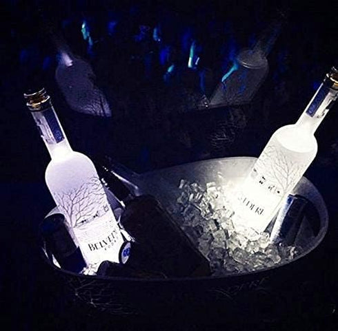 LOGUIDE LED Light Up Coasters,LED Bottle Lights, Bottle Glorifier,LED Sticker Coaster Discs for Drinks,Flash Cup Coaster Flashing Shots Light (Coo...