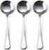 HornTide 6-Piece Soup Spoon Set Bouillon Spoon Flatware Stainless Steel Mirror Polishing 6.5-Inch 16.6cm...