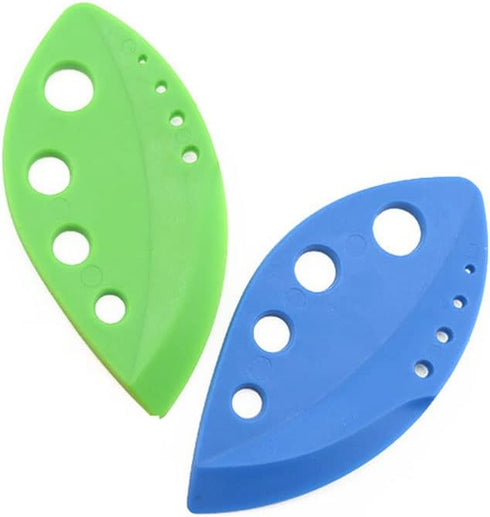 Factory direct sales,(1 blue and 1 green) Herb Stripper, 8 holes Kitchen Herb Leaf Stripping Tool, Herb Pealer Suit for Kale, Collard Greens, Thym...