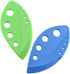 Factory direct sales,(1 blue and 1 green) Herb Stripper, 8 holes Kitchen Herb Leaf Stripping Tool, Herb Pealer Suit for Kale, Collard Greens, Thym...